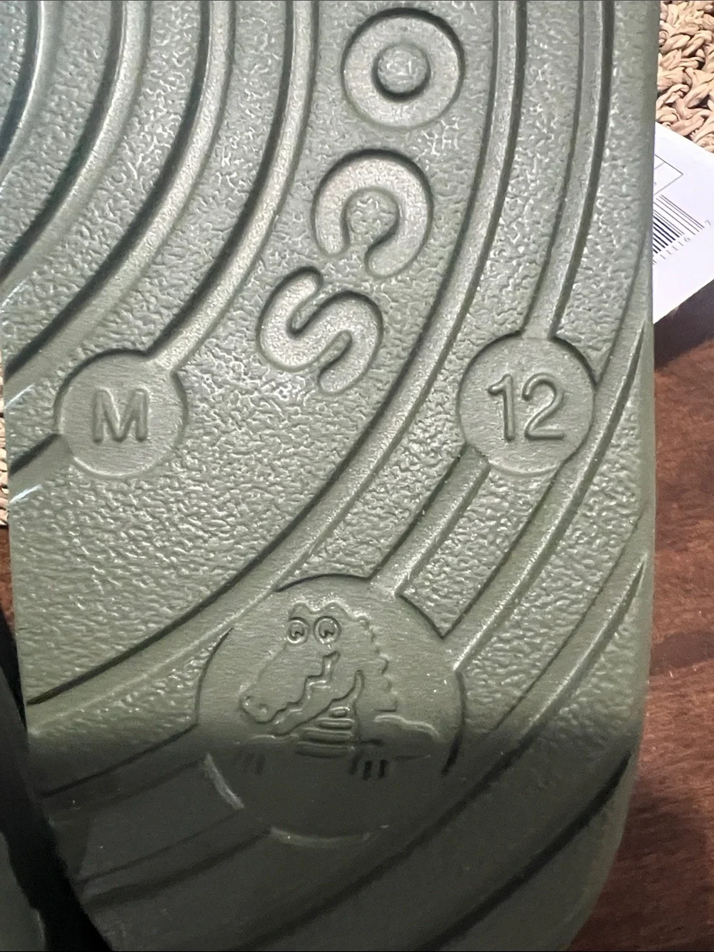 New CROCS Men’s ' Slide Sandals in Army Olive Green